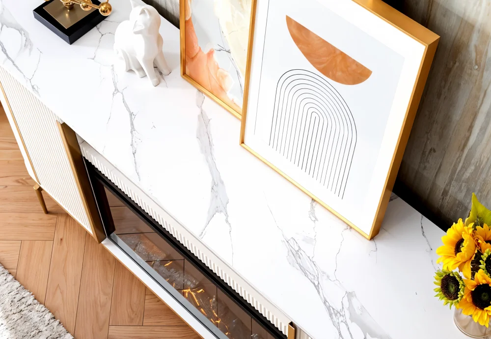 TV stand electric fireplace